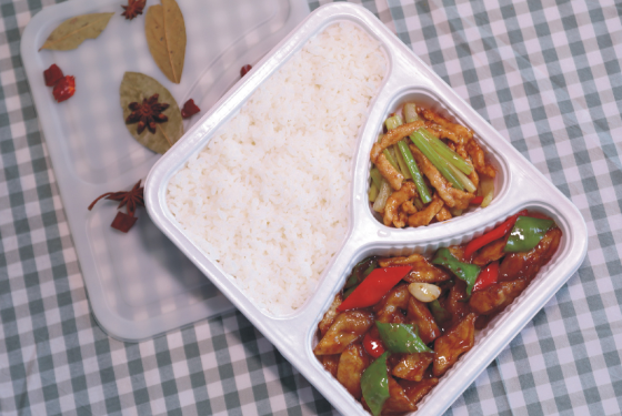 肉絲茄子套餐(醬香)