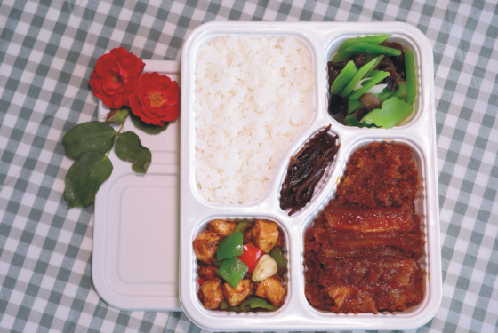 粉蒸肉辣子雞套餐(香辣)